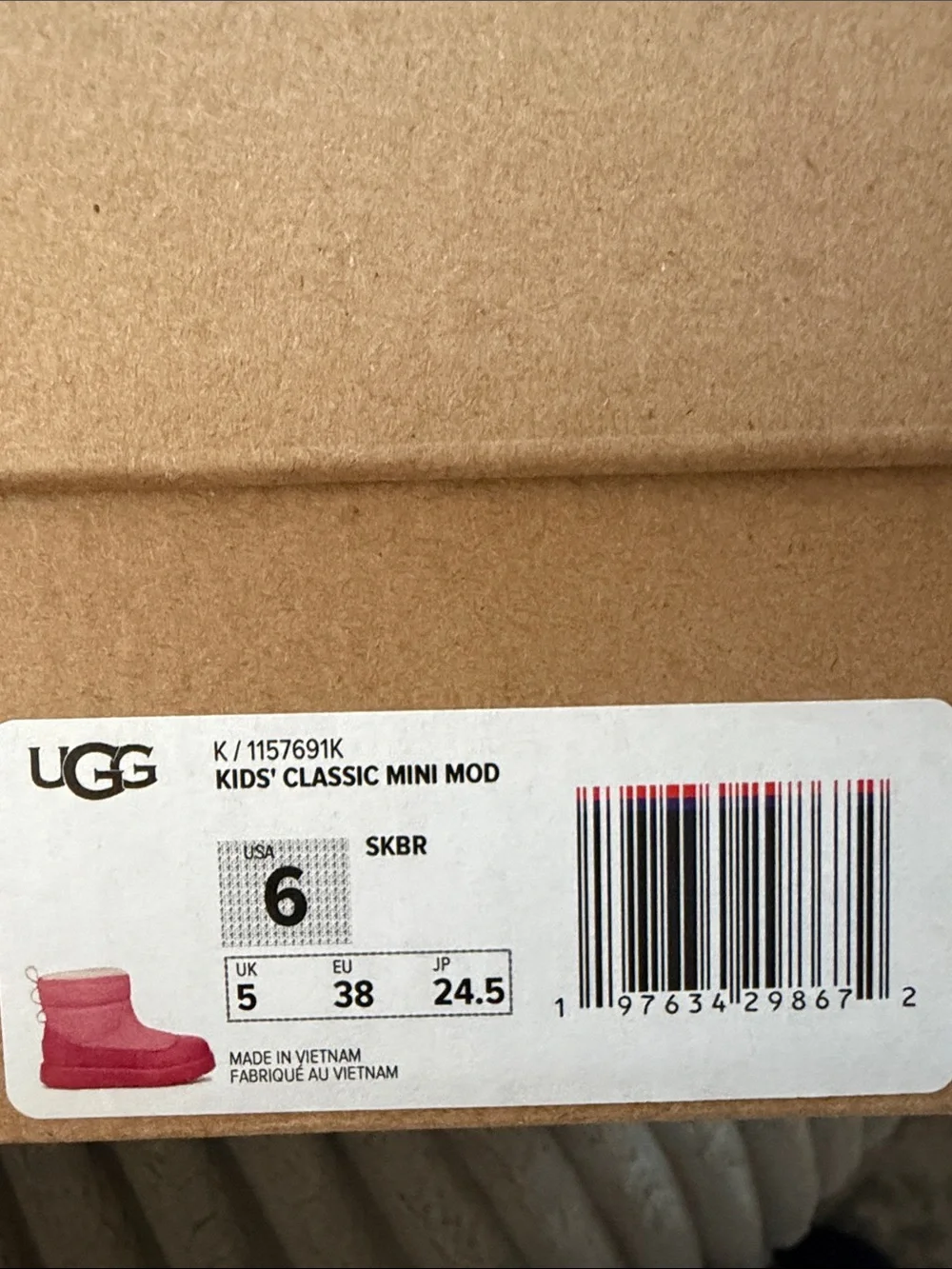 UGG Kids Pink & Fuchsia Waterproof Boots